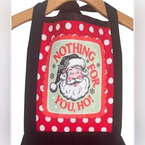 Keep It Gypsy Santa Apron — Red Polka Dot — OS